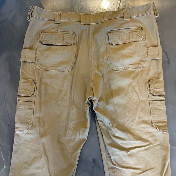 Duluth Fire Hose Ultimate Cargo Work Mens Pants 48x34 Reinforced Knee Tan - Picture 6 of 8